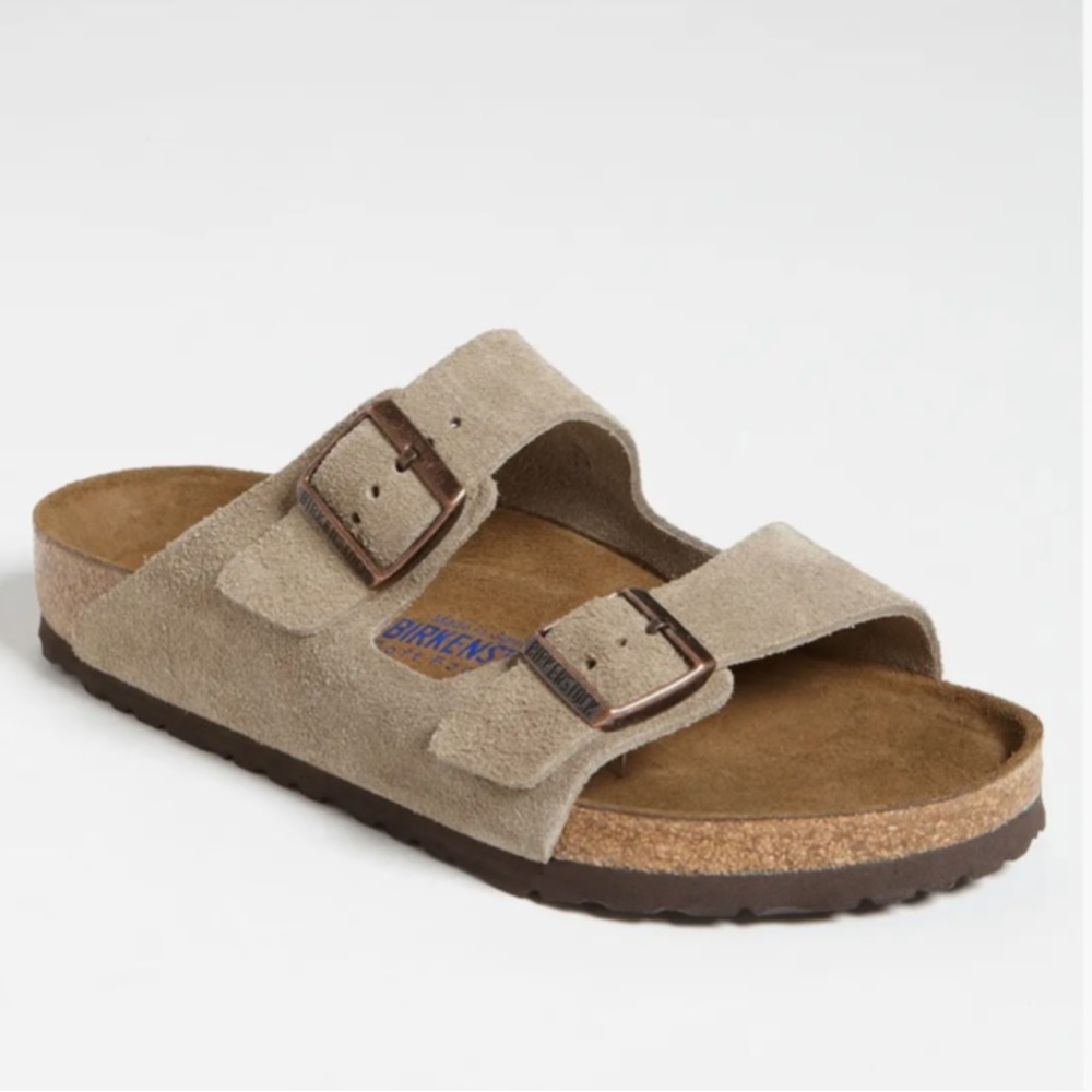 Worn once! Birkenstock Soft Slide Sandals